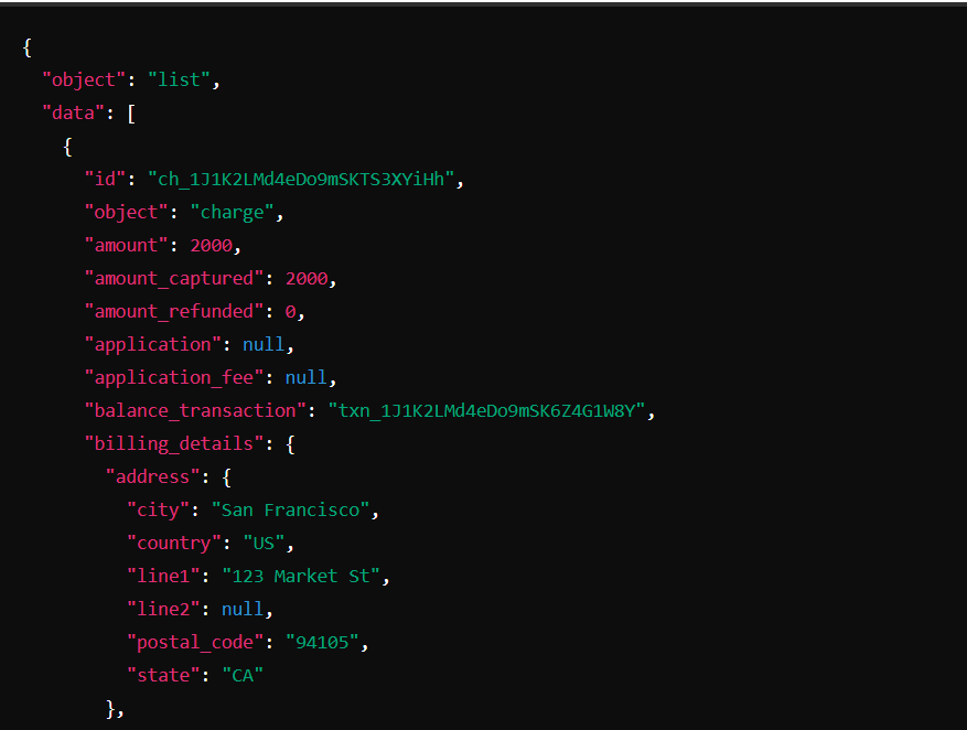 Data Extraction from Stripe.